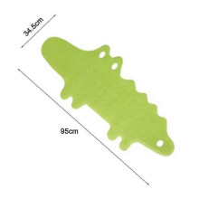 Non Slip Bath Mat Kids Anti Slip Bathtub Mat Shower Mat Kids,soft Rubber, Machine Washable,crocodile Pattern95cm*34.5cm