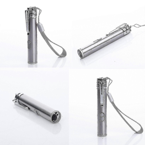Usb Rechargeable Pet Toys Cat Training Laser Pointer With Led Flashlight High Quality   H
