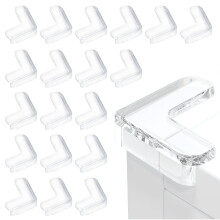 Baby Corner Protectors - Corner Protectors for Furniture Safety Children for Office, Cradle, Fireplace, Table, Corners & Edges + No Danger, Pack of 20