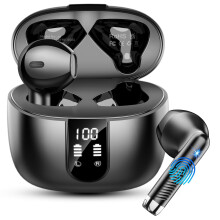 Wireless Earbuds, Bluetooth 5.4 Headphones NEW Wireless Headphones with 4 ENC Mic, 56H Bluetooth Earphones in Ear Noise Cancelling Deep Bass, Mini Ear