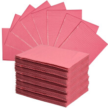 30 Pieces Pink Disposable Dental Bibs Waterproof Scarf Towel Patient Bibs (Pink)
