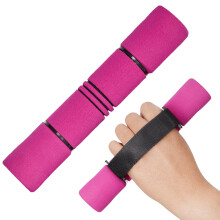 Adjustable Dumbbell Hand Weights Set of 2 Perfect for Women's Walking or Travel Exercise with Adjustable Straps, Foam Cover, and Color Coded Weight