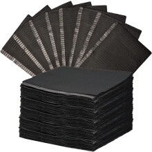 30 Pieces Black Disposable Dental Bibs Waterproof Scarf Towel Patient Bibs (Black)