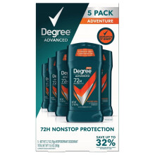 Unilever Degree Men Antitranspirant, Adventure, 76g (5er Pack)