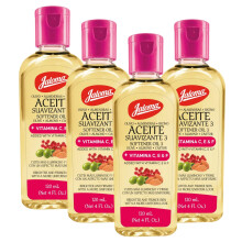 Jaloma 3-Oil Blend Olive, Almond & Castor Oils with Vitamins C, E & F to Support Firmer, Even-Looking Skin, 4 FL Oz Each (Pack of 2)