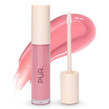 PR MINERALS Glanzende Lip Tint, Volumiserende Getinte Lippenolie, Sprankelende Pruim (Natuurlijk Roze)