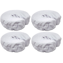 Therapist's Choice Premium Deluxe Microfiber Massagetafel Hoofdkussen Covers, 4 stuks (Lichtgrijs)