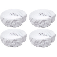 Therapist's Choice Premium Deluxe Microfiber Massage Table Hoofdkussens, 4st per Verpakking (Wit Microfiber)