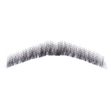 CliCling One Pair Mannen Nep Gezichtsbaard 100% Handgeknoopte Menselijk Haar Valse Baarden Zwart