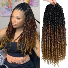 NAYOO Passion Twist Haar - 8 Pakete 16 Zoll Passion Twist Haarkreation für Frauen