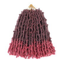 GUOHUI Superleichte Butterfly Locs Häkelhaare 10 Zoll 6 Packungen Vorgeknüpfte weiche Distressed Fake Locs für Frauen Kinder (10 Zoll,T530#)