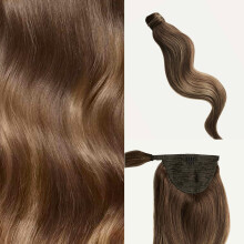 Luxy 100% Remy Menschenhaar, Clip-In Pferdeschwanz Verlängerung, Einteilig, Natürlicher Look 120g 2