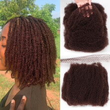 Afro Kinky Bulk Blend Haar 18 Zoll 100 Gramm für Mini Twist Dreadlock Extensions