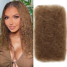 Afro Kinky Bulk Menschenhaar für Dreadlocks Extensions, 1 Pack 50g 12 Zoll (30#)