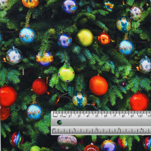 Cotton for Christmas Decorations and Halloween Xmas Prints – 100% Cotton Christmas Fabric 111cm / 44” Wide for Quilting & DIY Sewing (Christmas