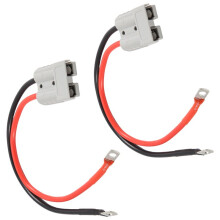 2 Uds. Cable de Enchufe de Carga para Montacargas Eléctrico con Junta Tórica, Conector Rápido de Conexión de Batería, Línea de Conector 50A 8Awg