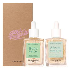 Manucurist Duo Nagelverzorgingsset - Huile Verte Groene Olie en Compleet Serum - Nagel- en Cuticulaolie
