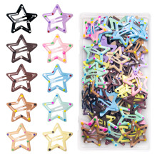 64 Pcs Metal Snap Hair Clips for Women,Small Snap Barrettes for Women Girls Thick Fine Hair (Random Dot Colors)
