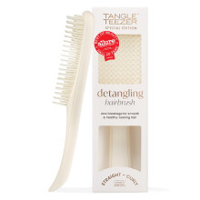 Tangle Teezer Matte Ultimate Detangler Brush for Wet & Dry Hair, Eliminates Knots & Reduces Breakage for Straight to Curly Hair Types, Porcelain Cream