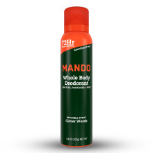 Mando Ganzkörper Herren Aluminiumfreies Spray-Deodorant - Clover Woods - 3,6oz - Packung mit 01
