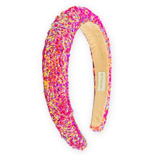 FROG SAC Cerchietto in Paillettes per Bambine, Fascia per Capelli Piena di Brillantini, Accessori per Capelli (Magenta, Bambina)