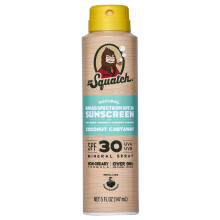 Dr Squatch Spray Solar - Protector Solar Mineral para Cara y Cuerpo, SPF 30, Protección UVA/UVB