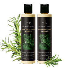 WOJJ Rosemary Hydrolyzed Keratin Shampoo - Sulfate-Free Volumizing Shampoo for Fine Hair, Adds Fullness, Color-Safe & Vegan, 7.4 fl oz (2)