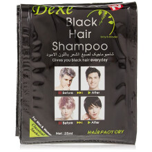 Dexe Schwarzes Haar Shampoo für Männer und Frauen - 10 Packungen