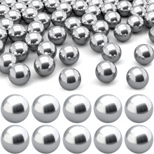 ANCIRS 50pcs 8mm/0.32Inch Paint Mixing Balls, 316 Stainless Steel Bearing Balls, Small Metall Ball Agitator Replacement for Shaking Stirring Ink Nail