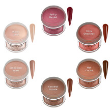 Tones Coverland Professionelles Acryl-Nagelpulver Herbstkollektion "Herbstgenuss" (6 Stk x 1,5 oz)