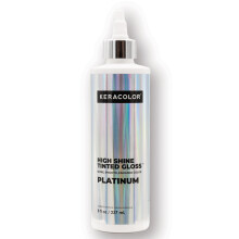 Keracolor High Shine Tinted Haarglans, In-Shower Haarglans, Kleurversterkende Glansbehandeling, Platina, 8 Fl Oz