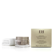 50ml Moringa Cleansing Balm with Cleansing Cloth Set, No-Rinse Formula Removes Face & Eye Make Up, Moisturizes & Hydrates the Skin, Natural & Cruelty