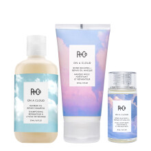 R+Co ON A CLOUD Shampoo, Masque & Bond Building Repair + Styling Oil Bundle - Hydration, Strength & Repair for Damaged Hair - Vegan & Cruelty-Free Hai