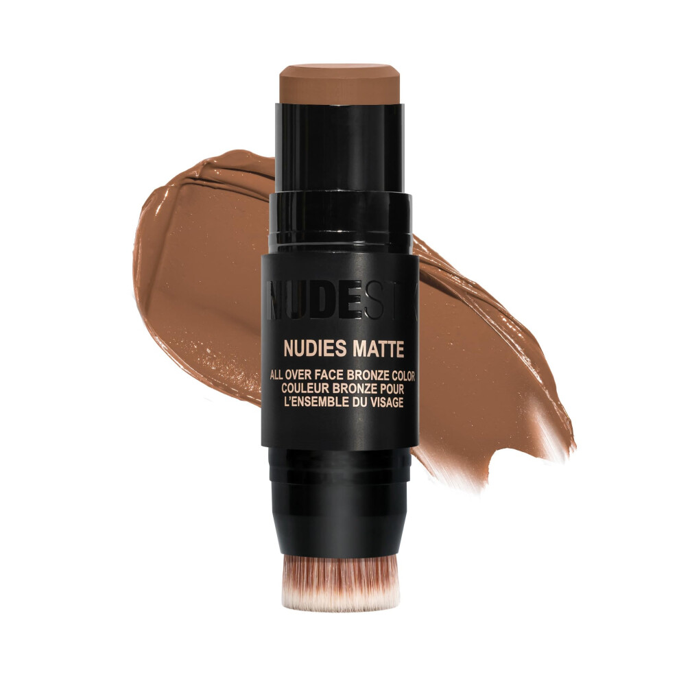 NUDESTIX Nudies Matte All Over Face Bronze Colour (Various Shades) - Sunkissed Tan - Image 3