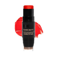 Nudestix Nudies Blush Stick - 3-in-1 Creme Rouge für Wangen, Augen & Lippen mit Pinsel | Weicher Matt-Effekt