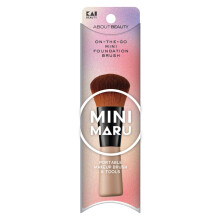 Kai Mini Maru Pennello Fondotinta Mini, Pennello da Viaggio Compatto con Setole Morbide