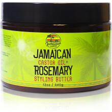 JAMAICAN Ambre Rosemary Haarstylingsgel - 12 fl oz - met Castorolie voor sterke, schadepreventieve haarlokken