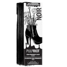 Pulp Riot Semi Permanente Haarkleur Noir - Zwart met Blauwe Ondertonen, Langdurige Kleurrijkheid, Vegan, 4oz