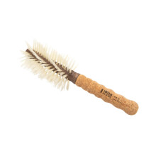 Ibiza Hair Boar Bristle Round Brush (B10-80mm) | Ideal for Setting Hair with Movement, Bounce & Easy Styling Control | Blonde Boar Bristles for Fine,