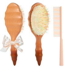 Boar Bristle Hair Extension Brush for Women Girls -Hairbrush for Extensions and All Hair Types, Loop Brush for Restore Natural Shine, Frizz Control, S