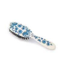 Rock & Ruddle Natural Mixed Boar Bristle Hair Brush for Women and Kids (Small/Travel Size, 17.5cm - Perfect for Wet or Dry Hair, Detangling Smoothing
