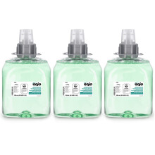 GOJO Green Zertifizierte Schaum-Hand-, Haar- & Körperwäsche, Gurken-Melonen-Duft, 1250 mL Nachfüllung (Packung mit 3)