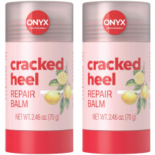 Onyx Professionele Balsem Stick voor Gesprongen Hielen, Citrusgeur, 2-pack - Vochtinbrengende Voetbalsem