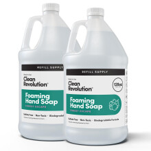 Clean Revolution Schäumende Handseife Nachfüllbehälter. Gebrauchsfertige Formel. Forest Escape Duft, 128 Fl. Oz | 2er Pack - Hergestellt in den USA