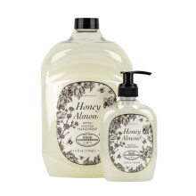 SIMPLE PLEASURES Premium Handseife - Honig-Mandel-Duft, 7,9 oz Flasche mit 59 oz Nachfüllpackung - Goodhousekeeping Seal