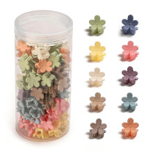 100 Pcs Mini Flower Hair Clips,Cute Mini Claw Clips Hair Pins Barrettes Colorful Toddler Small Hair Accessories for Girls Teens Women
