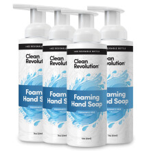Clean Revolution Schäumende Handseife. Sofort einsatzbereite Formel. Duftfrei. 14 oz, 4er Pack
