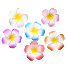 Calcifer 12pcs Hawaii Hawaiian Plumeria Flower Clips Bridal Wedding Party Beach Hair Clips (9CM,3.54inches)