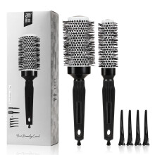 Round Brush for Blow Drying Set, Ceramic Round Brush for Professional Blowout, Styling, Curling,Reduces Frizz, Enhances Shine,Blowout Volume & Shine,