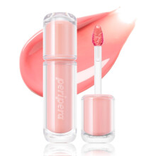 Peripera Mood Glowy Tint, Acabado Brillante y Hidratante, Color Fresco y Duradero, Tinte Labial Coreano (02 CORAL CHEMISTRY)